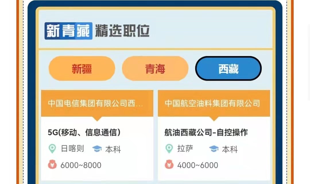 第十一屆中央企業(yè)面向西藏青海新疆高校畢業(yè)生專場招聘啟航！