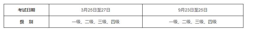 2023年全國(guó)計(jì)算機(jī)等級(jí)考試（NCRE）考試時(shí)間安排