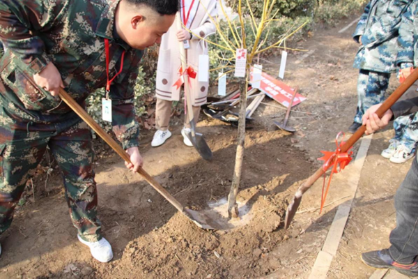 植樹節(jié)|管理學(xué)院|手植一抹綠，心栽一片林